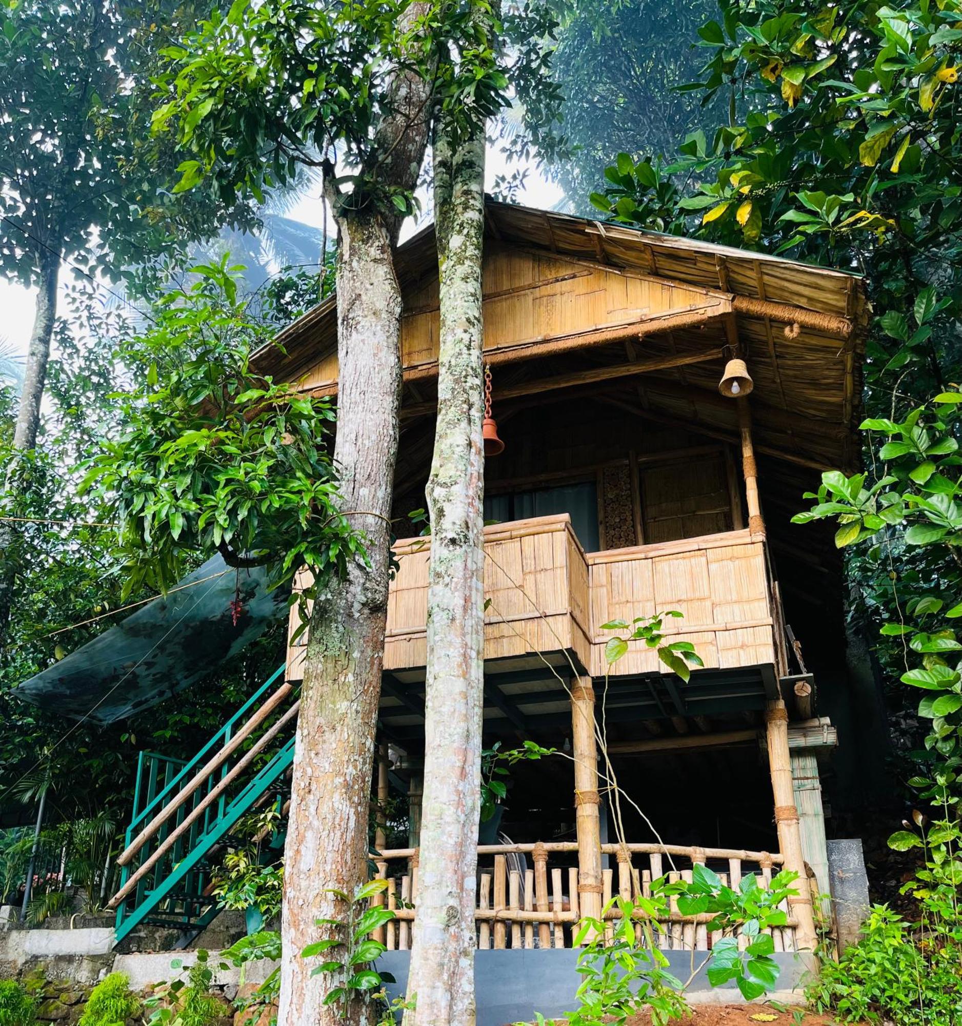 Fab - Bamboo Hut With Open Shower Munnar Luaran gambar